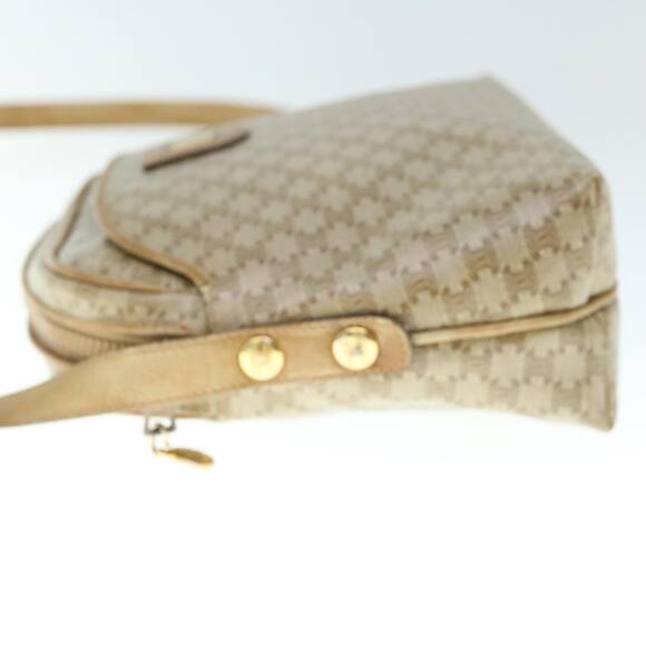 CELINE Macadam Canvas Shoulder Bag Beige - Picture 4 of 13